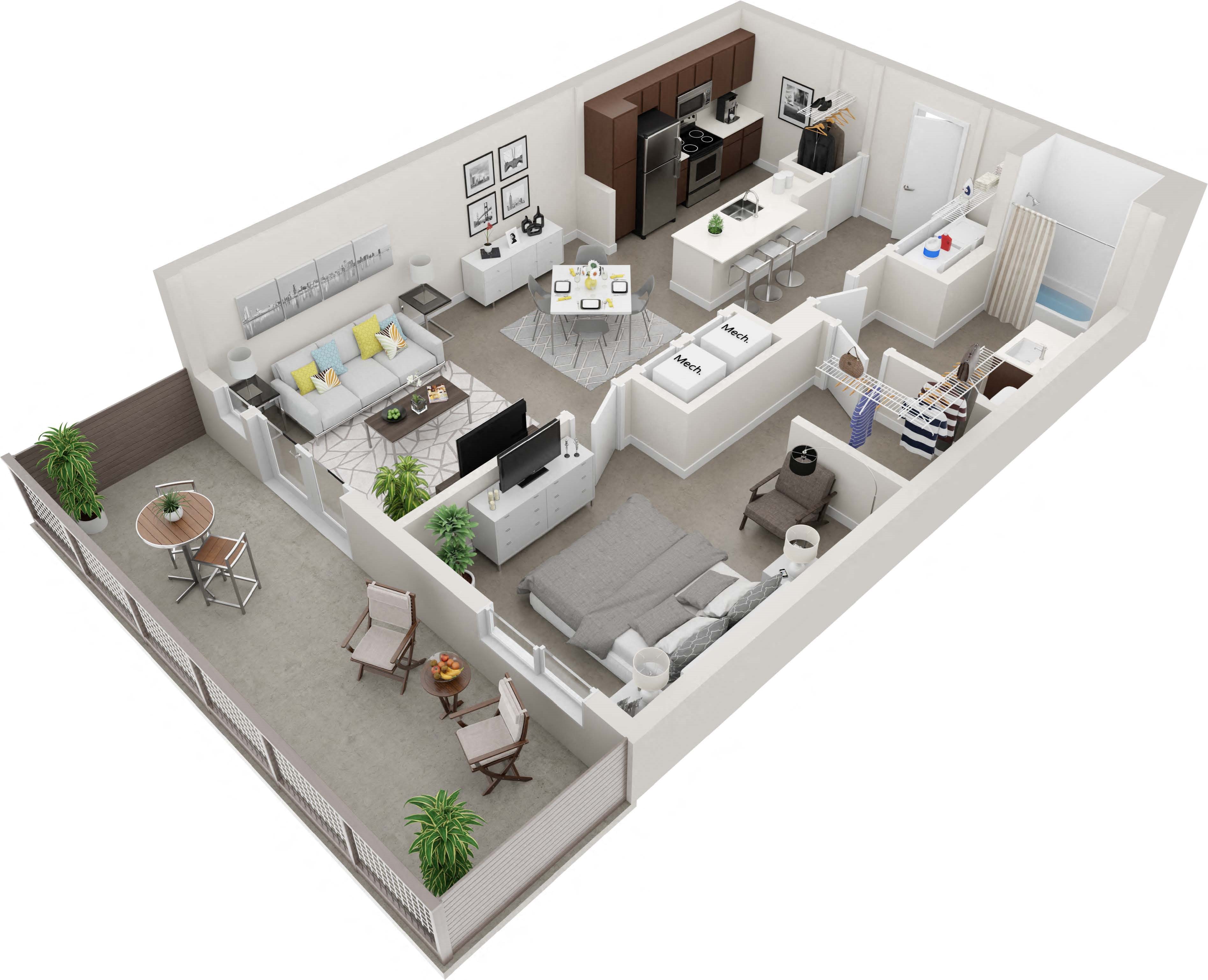 Thornton Flats - A1 Floorplan Thornton Flats - A1 Floorplan